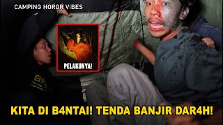 CAMPING M4UT Satu Tenda Di B4ntai Tenda Banjir D4RAHGanasnya Hutan Kalimantan [upl. by Jacy238]