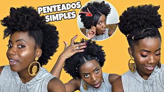 PENTEADOS SIMPLES NO CABELO CURTO E CRESPO [upl. by Rentsch]