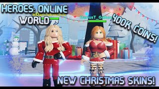 HEROESONLINE WORLDNEW CODE MARIAH CAREY amp ATOM EVEN SKIN RELEASE amp SHOWCASE 400K COINS CODE [upl. by Rosita]