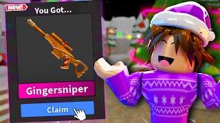 CHRISTMAS SNIPER GAMEPLAY IN MM2 😳 Murder Mystery 2 Funny Moments [upl. by Bobbye959]