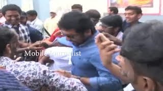 Surya angry on fans  Surya Jumps Wall To Escape From Fans  Thaanaa Serndha Koottam  Andhra  MJ [upl. by Jacob11]