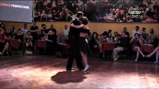 Exhibición de tango en milonga Parakultural por Maria Olivera y Gustavo Benzecry Sabá [upl. by Macey]