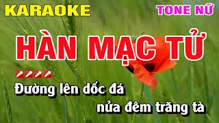 Karaoke Hàn Mặc Tử Tone Nữ Nhạc Sống  Nguyễn Linh [upl. by Maitland]