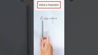 Vietas theorem 2024 math mathematics maths mathsforbeginners [upl. by Latif]