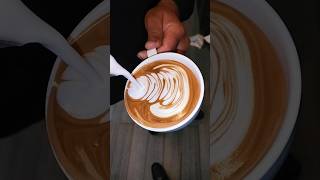 latte art rossitta coffeelover cafe shorts video baristalife [upl. by Sixela420]