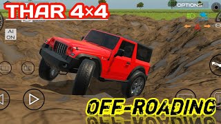 THAR 4×4 😱 OffRoading New Video youtube games androidgames [upl. by Downing]