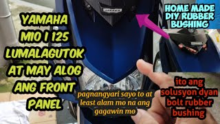 Yamaha mio i 125 umaalog ang front panel ano ang sulosyon Home made DIY rubber bushing [upl. by Anemix]