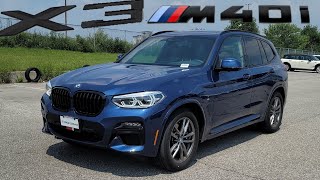 2021 BMW X3 M40i Phytonic Blue Metallic on Black with Exhaust Test [upl. by Felisha2]