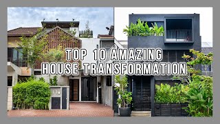 Top10 Malaysian Terrace House Transformation  Architecture Trends2021  Tropical Homes  Old VS New [upl. by Manfred285]