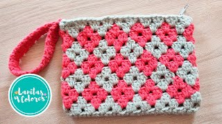 💚 Estuche MULTIUSO con cierre tejido a crochet paso a paso  Lanitas y Colores [upl. by Carlile484]