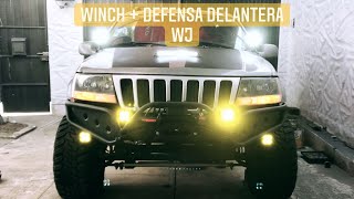 DEFENSA  WINCH JEEP CHEROKEE WJ  FRONT WINCH BUMPER WJ CHEROKEE [upl. by Bryant329]