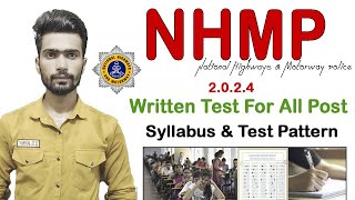 NHMP Written Test Syllabus amp Test Pattern National Highways and Motorway Police Written Test For All [upl. by Akenn]