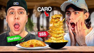 PROBÉ COMIDA CARA VS BARATA ft ANDYLIVES😱 [upl. by Lladnik]