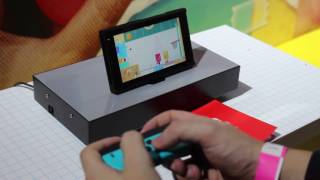 Nintendo Switch Snipperclips hands on footage [upl. by Lasser]