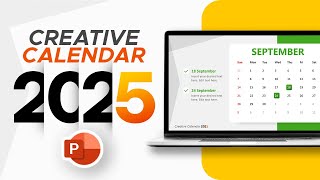 How to Make a Creative Calendar 2025 in PowerPoint [upl. by Atilam]