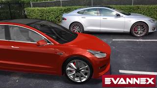 Tesla Model 3 AR sidebyside with Tesla Model S [upl. by Annaj]