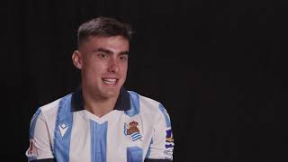 Entrevista a Ander Barrenetxea de la Real Sociedad de LaLiga [upl. by Bunch]