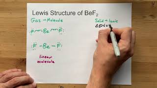 Draw the Lewis Structure of BeF2 beryllium fluoride [upl. by Nameloc]