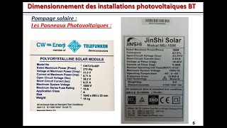 Dimensionnement des installations photovoltaïques Partie 1  le panneau photovoltaïque [upl. by Gnaw374]