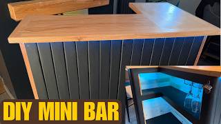 AMAZING Home Bar Build Under 200 This DIY Mini Bar Can Be Yours Creative Uses for Wood Pallets [upl. by Bartie969]