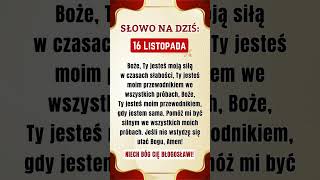 SŁOWO NA DZIŚ Boże Ty jesteś moją siłą🎉🙏modlitwa jesus bóg łaska wiara Biblia Polska [upl. by Aivila]