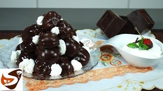 Profiterol al cioccolato semplice e buonissimo  dolci profiteroles recipe [upl. by Rramed]