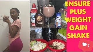 ENSURE PLUS WEIGHT GAIN SHAKE  WHAT I EAT FOR DINNER TO GAIN WEIGHT [upl. by Esylle64]