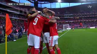 Goal  Golo Darwin Benfica 10 Marítimo Liga 2122 15 [upl. by Elamrej]