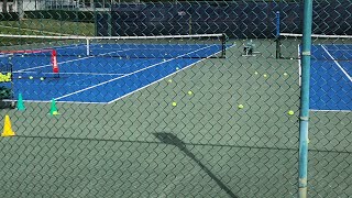 Tennis practice and talking Cards [upl. by Brote]