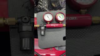 USING A LEAKDOWN TESTER TO FIND LEAKING INTAKE VALVE SHORTS [upl. by Nael107]