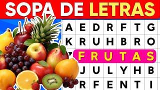 Sopa De Letras quotFrutasquot 🍎🍇🍑 Como Mejorar La CONCENTRACION Adulto Mayor 🍋 SuperQuiz [upl. by Landsman960]