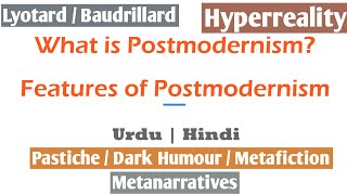 What is Postmodernism  Features of Postmodernism In Urdu  Hindi [upl. by Remde290]