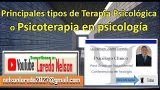 Psicología Tipos de Terapias Psicológicas [upl. by Sadowski]