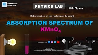 Absorption spectrum of Kmno4 and Hartsmanns Constant using Spectrometer physics [upl. by Yelnikcm]