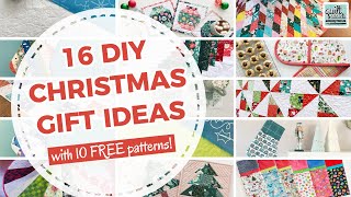 16 DIY Christmas Gift Ideas with 10 FREE Sewing Patterns [upl. by Nivlac]