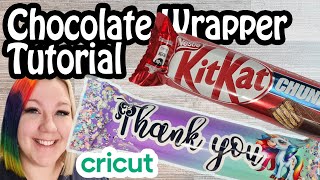 DIY Chocolate Wrapper Design Using Cricut Design Space [upl. by Netsreik]