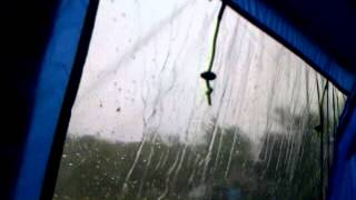 Hi gear Kalahari 8 tent in thunder storm [upl. by Tertias]