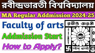 RBU PG Regular Addmission 202425Rabindra Bharati University pg addmissionHow to applyEligibility [upl. by Atinauj]