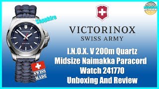 Tough As Nails  Victorinox INOX V 200m Quartz Midsize Paracord 241770 Unbox amp Review [upl. by Lezti781]