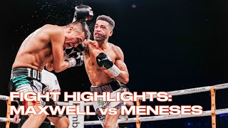 Fight Highlights Sam Maxwell Alejandro Menses leave it all in the ring for IBO world title [upl. by Aisinut]