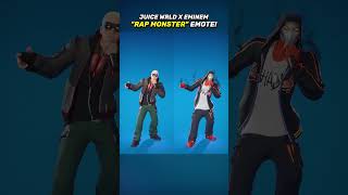 Juice Wrld x Eminem quotRap Monsterquot Emote in Fortnite shorts fortnite [upl. by Adriena]