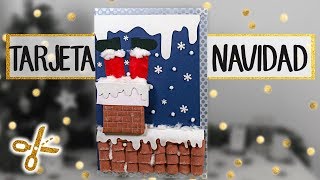 6 Tarjetas DIY para regalar en NAVIDAD  Tarjeta de Felicitación XL [upl. by Greer]