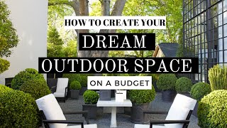 HOW TO Create YOUR DREAM OUTDOOR Space ON A BUDGET  BACKYARD DECK PATIO amp GARDEN IDEAS [upl. by Htebaras825]