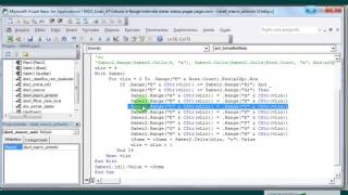 CURSO EXCEL VBA PLANILHA EXERCICIO DE PROGRAMAÇÃO Excel VBA Intervalos Datas Pagos e a Pagar Status [upl. by Aicelf]