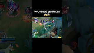 97winrate brody Build mlbb brody1hit [upl. by Mukerji310]