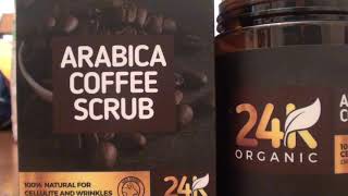 24K ARABICA COFFEE SCRUB REVIEW [upl. by Debor]