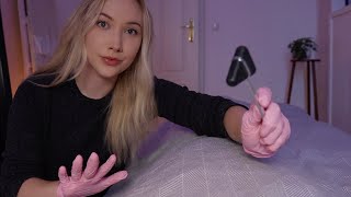 ASMR Sensory CheckUp Full Body POV  Deep Massage Reflex Tapping Gloves amp Blanket Crinkles [upl. by Doble]