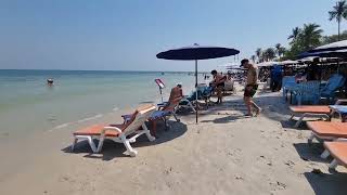 Saturday afternoon at Hua Hin Beach Thailand January 2024 [upl. by Heppman]