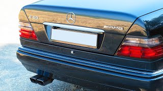 w124 MercedesBenz E60 AMG with an M119 V8 60liter engine 1995 [upl. by Lleon118]