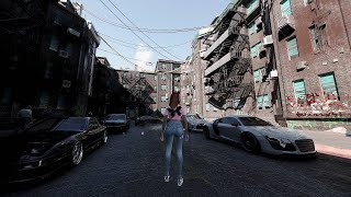 🔴Exploring Cyberpunk 2077 in Real Life UltraRealistic Graphics Mods amp RealLife Cars [upl. by Woodie]